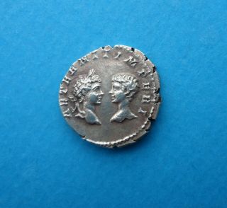 Roman Silver Coin Denarius Julia Domna,  Caracalla And Geta A - 121
