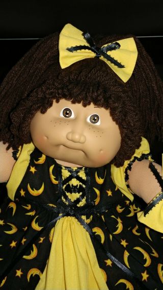 Vintage 1983 2 Cabbage Patch Kid Girl Doll With Freckles,  Outfit
