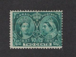Canada Scott 52 - Queen Victoria Jubilee.  2 Cent Single.  Mh.  Og.  02 Can52