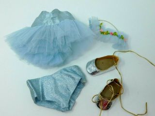 Vntg 16 " Terri Lee Blue Toe Dancer / Ballerina Outfit,  Headband & Shoes; Tagged