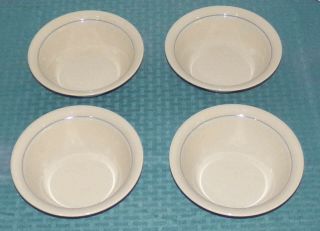 4 Corning Corelle Usa Country Promenade 6 3/4 " 16 Oz Coupe Cereal Soup Bowls Vgd