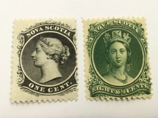 Old Stamps Nova Scotia X 2