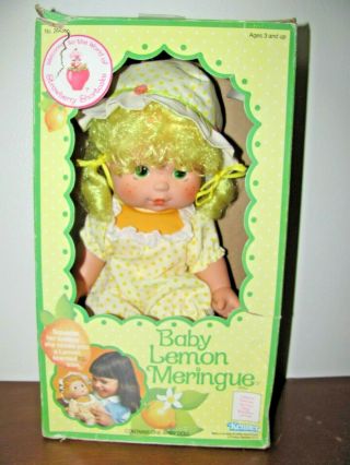 Vintage Kenner 1982 Strawberry Shortcake " Lemon Meringue Blow A Kiss Doll Box
