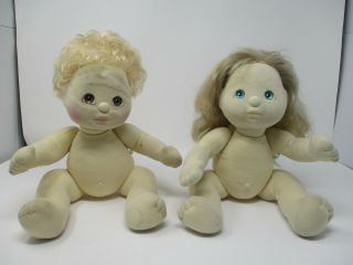 Vintage Mattel My Child Dolls Blonde Hair Brown Eyes Blonde Hair Blue/green Eyes