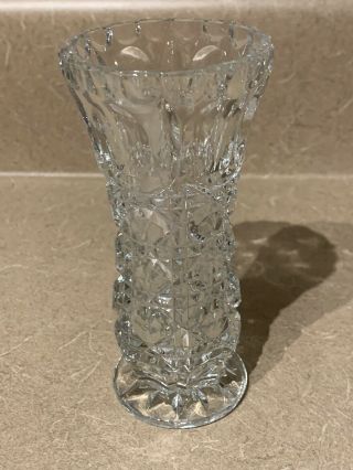Vintage Crystal Cut Glass Bud Vase Possible Windsor Unknown