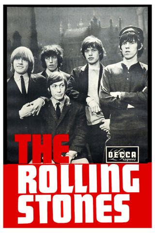 The Rolling Stones Decca Group Photo Promotional Poster 1965 13x19