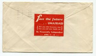 Canada Qc Quebec - Montreal 1933 Insurance Cinderella / Label On Cover -