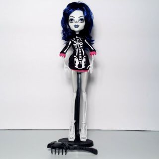 Monster High Create A Monster Skeleton Cam Doll W/ Stand Brush Mattel Rare