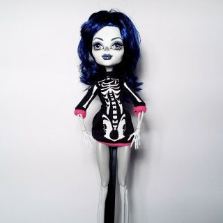 Monster High Create a Monster Skeleton CAM Doll w/ Stand Brush Mattel RARE 2
