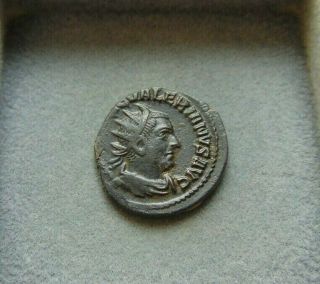 Very Rare Very Fine Roman Empire Valerian I Billon Limes Antoninianus 22mm/3,  9gr