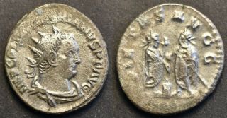 Roman Empire.  Valerian I Bi Antoninianus / Pietas Avgg