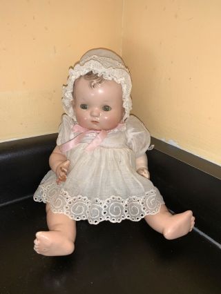 Effanbee 11” Composition Patsy Baby Doll With Extra Outfit 2