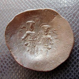 Byzantine Bronze Coin / Iii.  Alexius (1195 - 1203)