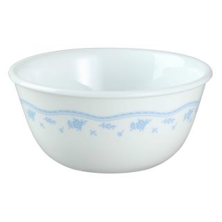 Corelle Livingware Morning Blue 12 - Oz Rice Dessert 5 " Side Bowl Floral Ribbon