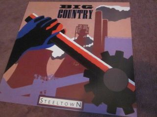 Big Country 1984 Steeltown 12x12 Promo Cover Flat Poster