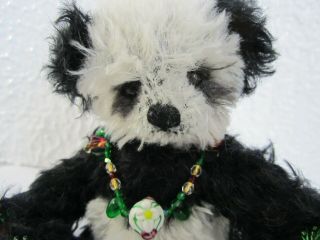 Hand Made Artist Teddy Susan Johnson Sue B Bears 7 " Kim Panda Jointed