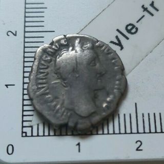 I06407 Monnaie Romaine Argent Denier Antonin Le Pieux à Identifier Silver