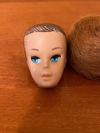 Vintage Mattel 1964 1060 MISS BARBIE Doll Sleep Eyed - Head & Wig RARE 2