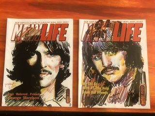 Newlife Mags Ringo Starr George Harrison Beatles Peter Max Posters