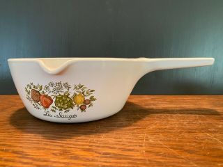 Vintage Corning Ware P - 89 - B Spice Of Life Handled 2 1/2 Cup Sauce Pan Pour Spout