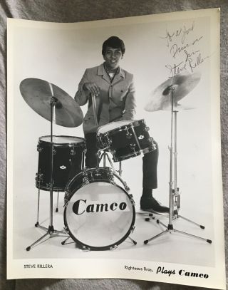 Butch Steve Rillera 1960s Hand Signed Autographed 8 X 10 Photo Drummer