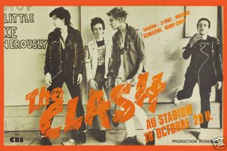 Classic Punk: The Clash At Paris France Concert Poster 1979 18 X12
