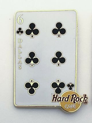 Hard Rock Cafe Dallas Playing Card Series Pin