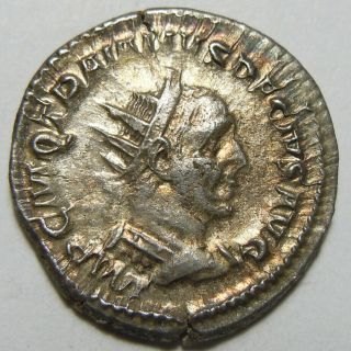 Trajan Decius Ar Antoninianus  Genius  Ancient Rome Genivs Illvriciani