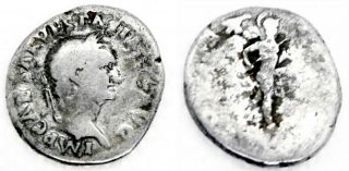 Roman,  Vespasian,  69 - 79 Ad,  Denariius,  Vg/g