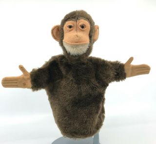 Steiff Jocko Chimp Hand Puppet Mohair Plush Monkey 1960s 17cm 7in No Id Vintage