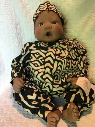 Lee Middleton African American Doll 1996 Signed By Lee Middleton