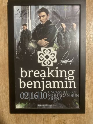 Signed Breaking Bejamin Poster