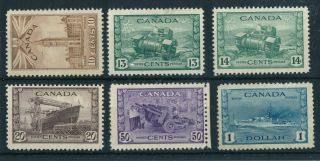 Canada 1897 - 98 Short Set 257 - 62,  War Issue Bg113