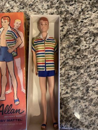 Vintage Barbie Mattel 1963 Allan Doll Ken 