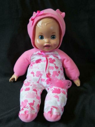 Fisher Price Little Mommy Bedtime Baby Doll With Pacifier Lights Up Music Talks