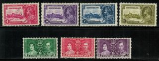 Newfoundland 226 - 232 Silver Jubilee & Coronation Issue 1935 - 37 Mh/used