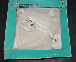 Vintage Vogue Jill Doll Outfit Clothes Bride Bridal Complete Box 1950s