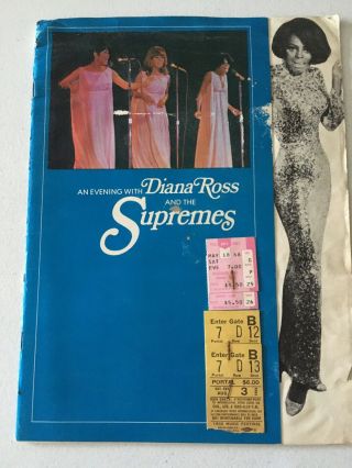 An Evening With Diana Ross And The Supremes Souvenir Program 1968