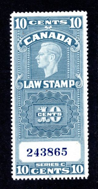 Canada Kgv1 1938 Mnh Law Stamp 10c Blue Series C Not Cat By Me