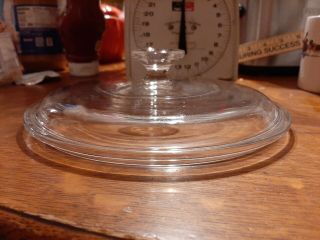 Pyrex Corning Ware Clear Glass Round Replacement Lid 9 "