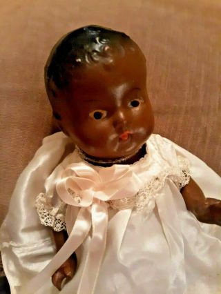 Antique Black / African American Composition Baby Doll