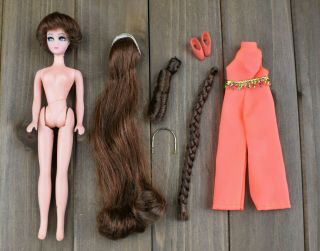 Vintage Dawn Doll Longlocks Head To Toe With Outfit & Shoes