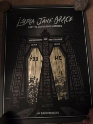 Laura Jane Grace Screen Printed Poster 18x24.  2.  14.  15 Washington Dc.