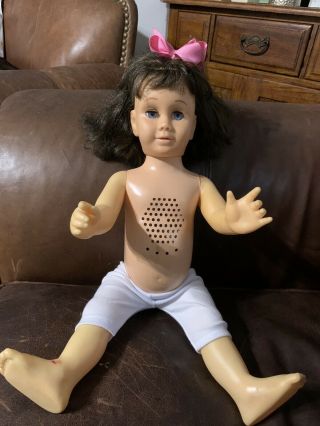 Vintage 1961 1962 Chatty Cathy Baby Doll,  Mattel,  Us Patents & Canada Blue Eyes
