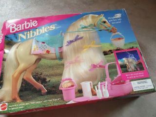 Vintage 1995 Barbie Nibbles Horse 14879 Mattel (please Read)
