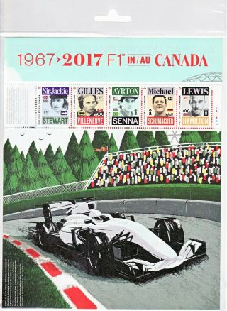 Canada Stamps - Souvenir Sheet - 2017,  Formula 1 In Canada 2992 - Mnh