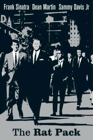 The Rat Pack Silver 24x36 Poster Frank Sinatra Dean Martin Sammy Ocean 