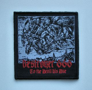 Destroyer 666 [black] - Woven Patch / Gospel Of The Horns Nocturnal Graves Absu