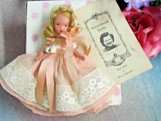 Vintage Nancy Ann Storybook Doll Fairyland 161 Jennie Set Table Bisque Frozen