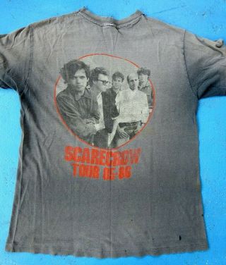 Vintage John Cougar Mellencamp Scarecrow Tour 1985 - 86 Gray T - Shirt 